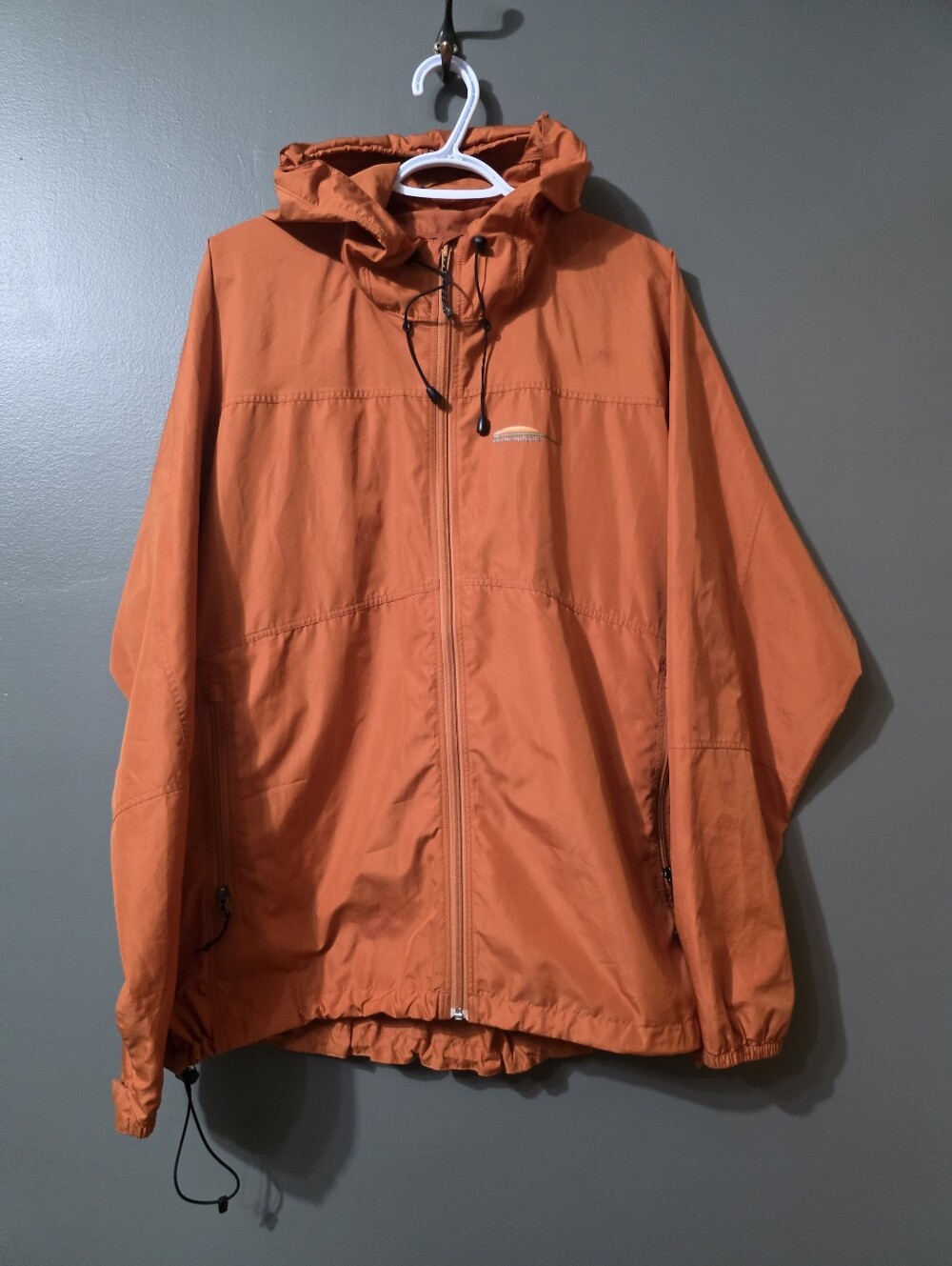 Men's Orange Windbreaker Chlorophylle Large